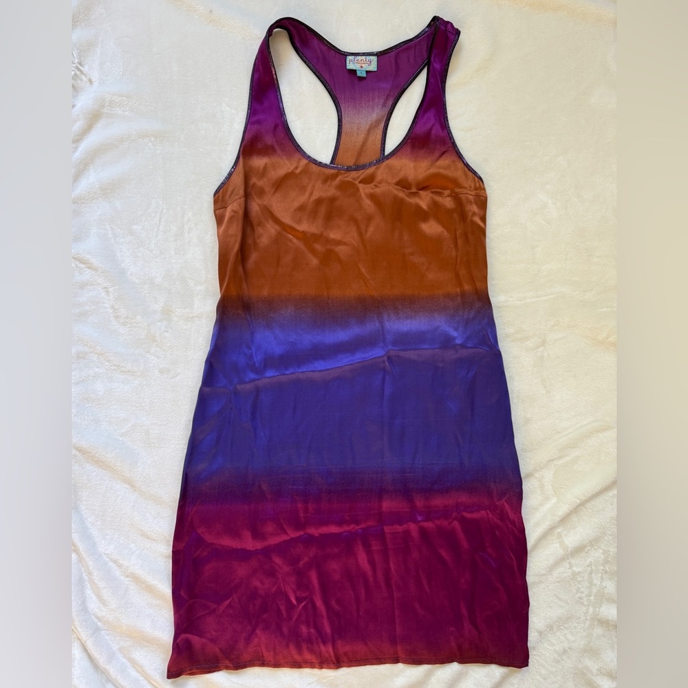 Plenty by Tracy Reese Ombre Racerback Dress in Purple, Blue, Brown